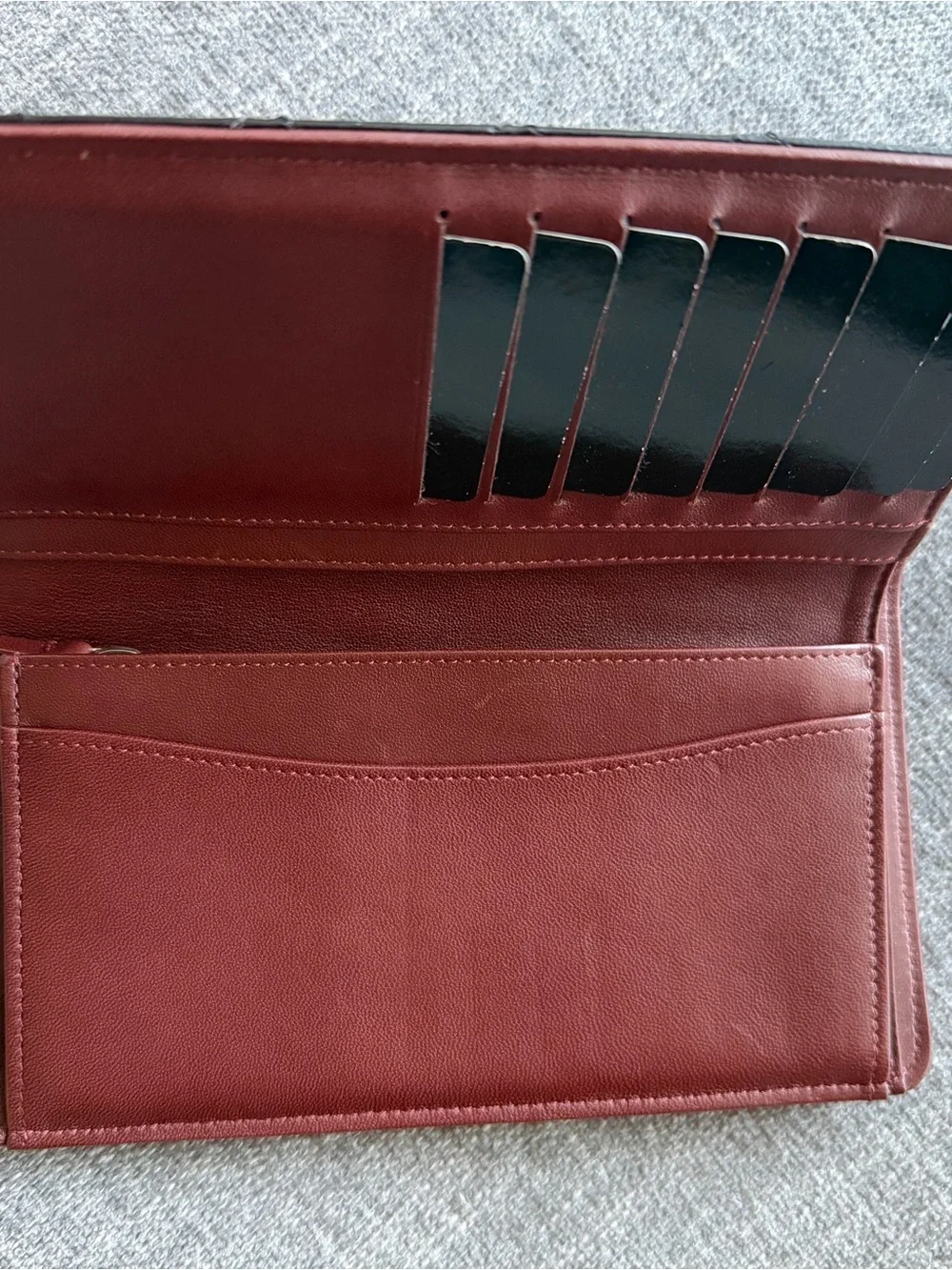 CHANEL Black Quilted Lambskin Long Wallet with Silver CC Logo